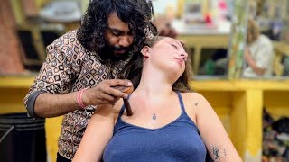 Amazingly Sleep Relaxing COSMIC Head Massage  JUNIOR BABA SEN