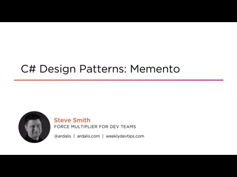 C# Skills: C# Design Patterns: Memento Course Preview