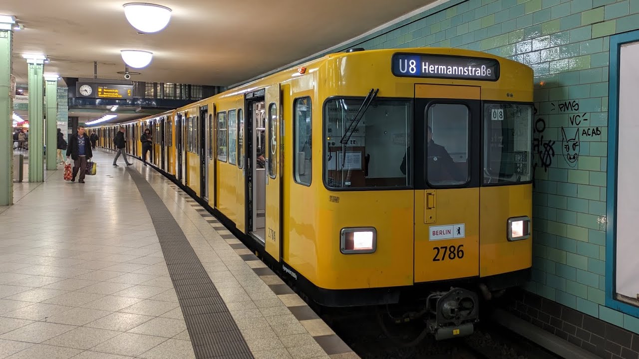 U-Bahn Berlin|Mitfahrt im F84 auf der U8 von Alexanderplatz bis Hermannstraße
