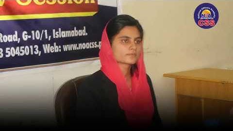 Mehreen Tahir (IRS) CSS 2018