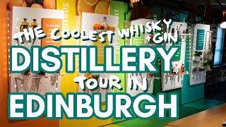 Visiting the COOLEST WHISKY & GIN DISTILLERY in Edinburgh | Holyrood Distillery tour
