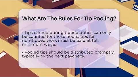 What Are The Rules For Tip Pooling? - Labor and Employment Law Expert