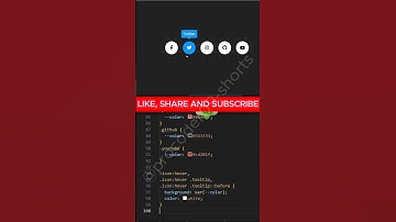 🧊 Social Icons with Hover Tooltip | HTML CSS #webdevelopment #coding #htmlcss #shorts