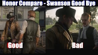 RDR2 Good Arthur vs Bad Arthur Reverend Swanson Leaving - Red Dead Redemption 2 PS4 Pro