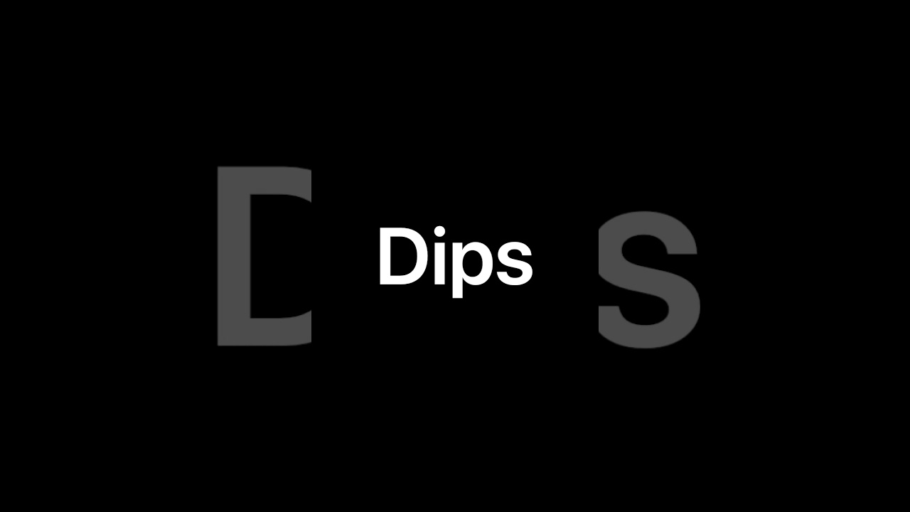 Dips - YouTube