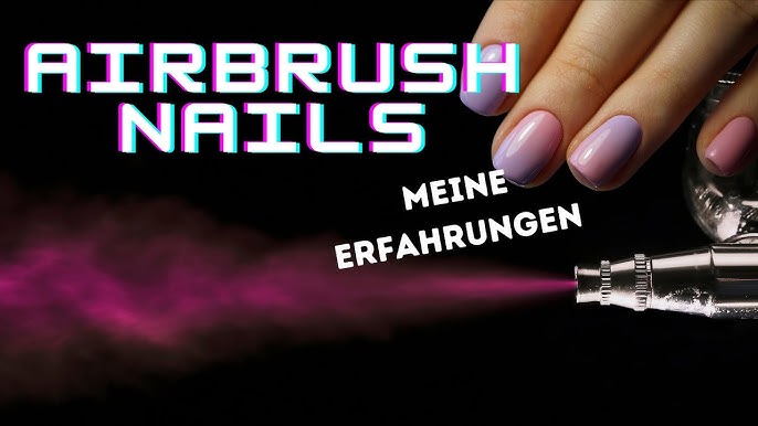 New Airbrush Machine for Nails/ Yes 👍🏻 Or No 👎🏻/Acrylic  Nails/Babyboomer Nails 
