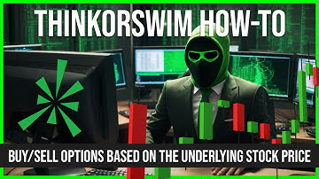 How To Place Options Orders Using The Underlying Stock Price In ThinkOrSwim