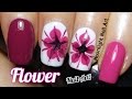 Drag Dry Marble Flower Nail Art Tutorial