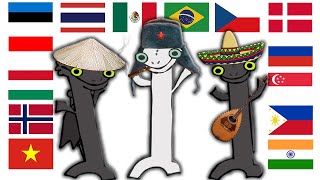 Toothless dancing in different countries