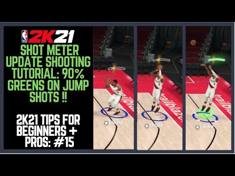 NBA 2K21 How to Shoot  UPDATE Shot Meter Tips  How to Shoot Greens 90  Best Shooting Tips  15