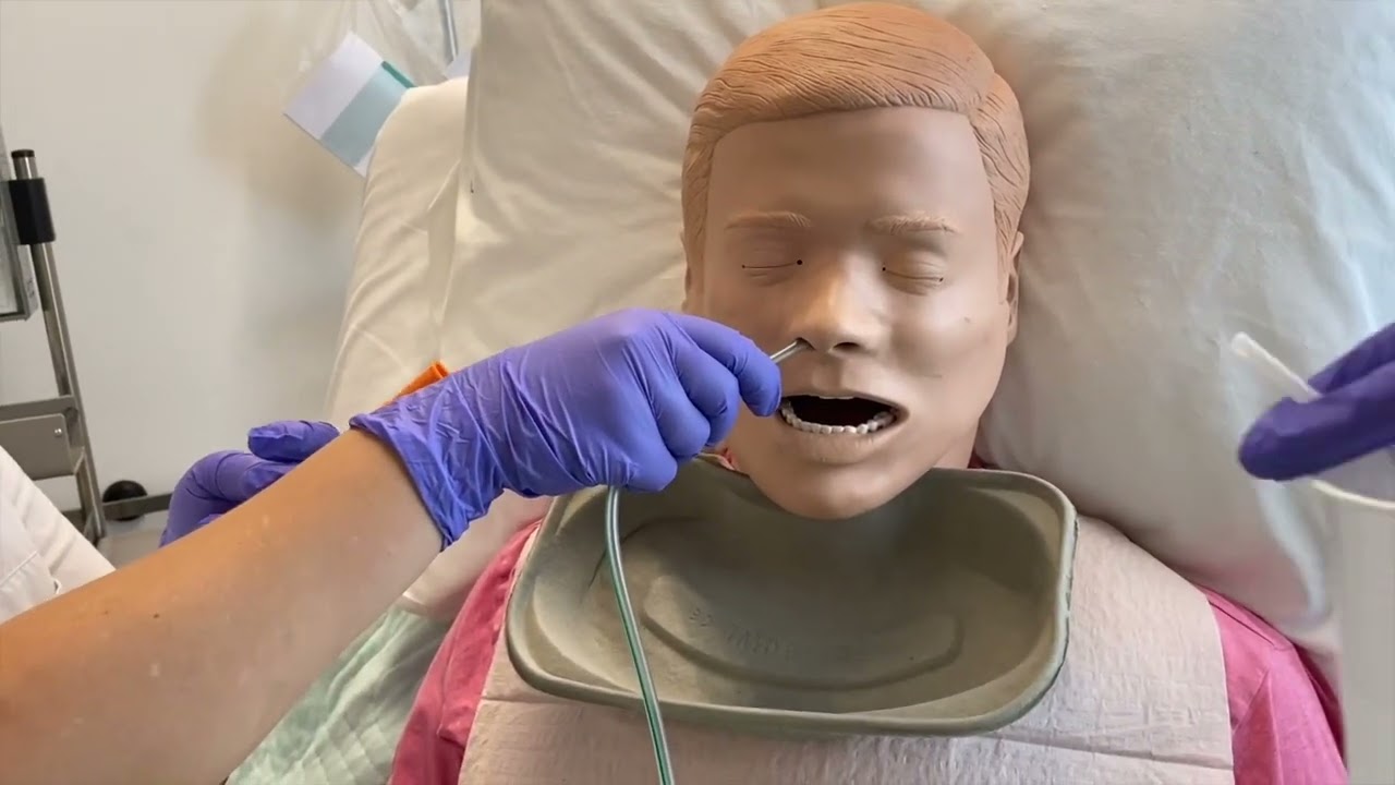 Nenämahaletkun laittaminen aikuiselle