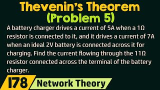 Thevenin's Theorem (Problem 5)