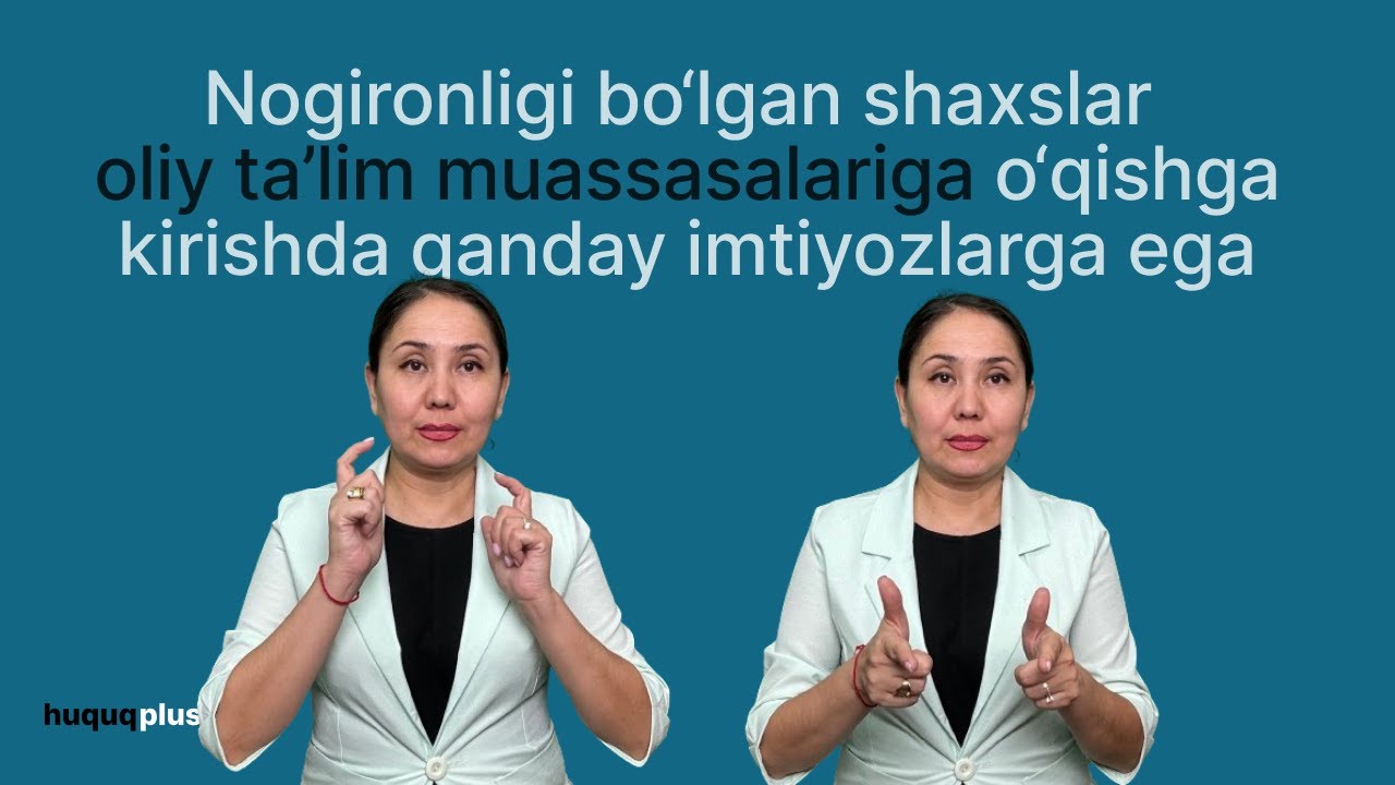 Nogironligi bo‘lgan shaxslar oliy ta’lim muassasalariga o‘qishga kirishda qanday imtiyozlarga ega?