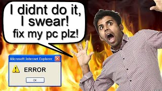 SCAMMER PANICS AFTER I DESTROY HIS COMPUTER!