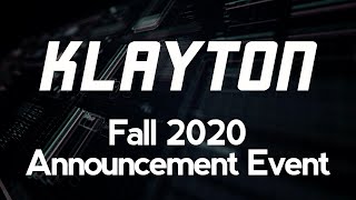 Klayton: Fall 2020 Announcement Event (Celldweller, Scandroid, Circle Of Dust, Freqgen)