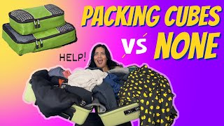 It’s NOT Even CLOSE! Packing Cubes VS No Packing Cubes Comparison