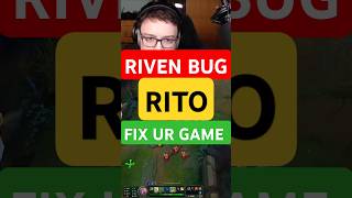 RIVEN BACKWARDS  Q BUG #leagueoflegends #riven #bug #glitch #riotfixgame #clips #fyp #rivenmain