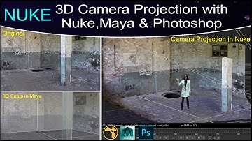 Nuke Tutorial – Camera Projection With Nuke,Maya & Photoshop | Camera Projection in Nuke