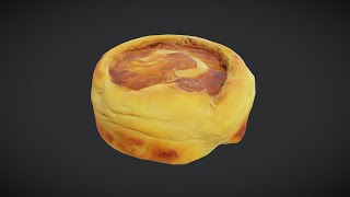 🥐 Pastry 2 – Low Poly PBR 3D Model