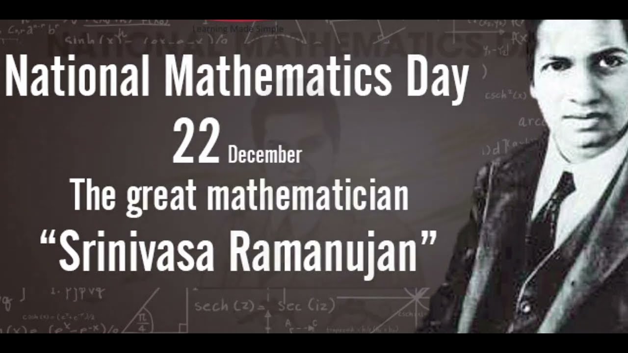 National Mathematics Day - YouTube