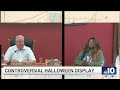 Community reacting to controversial Halloween display