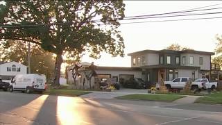 Community reacting to controversial Halloween display