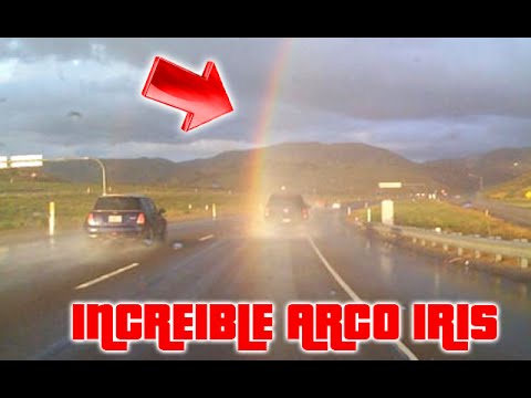 Increible Graban El Final De Un Arco Iris Youtube