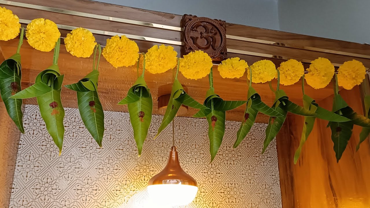 Diy mango leaf toran 🌿 | Gudi padwa special mango leaf toran 🌿