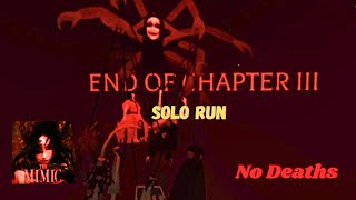 The Mimic Control Chapter 3 Solo Run! | No Deaths #roblox #themimic