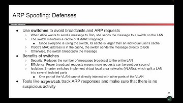 [Networking2, Video 4] ARP Spoofing Defenses