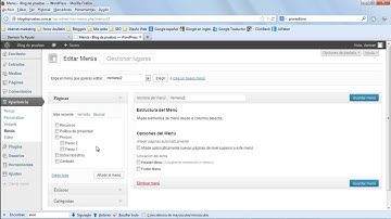 10 Tutorial WordPress - Como Personalizar Un Menú En WordPress