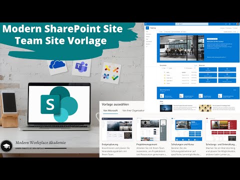 Modern SharePoint Site | 20 Team Site über Vorlagen erstellen und anpassen