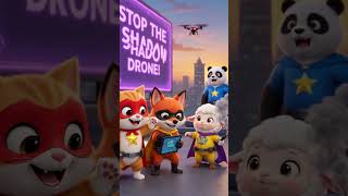 Super Animal Heroes vs Shadow Drone! 🦸‍♂️🚁 Epic Rescue!