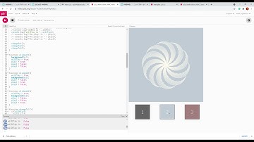 p5.js Seceral  Pentagonal Flowers Nature of Code