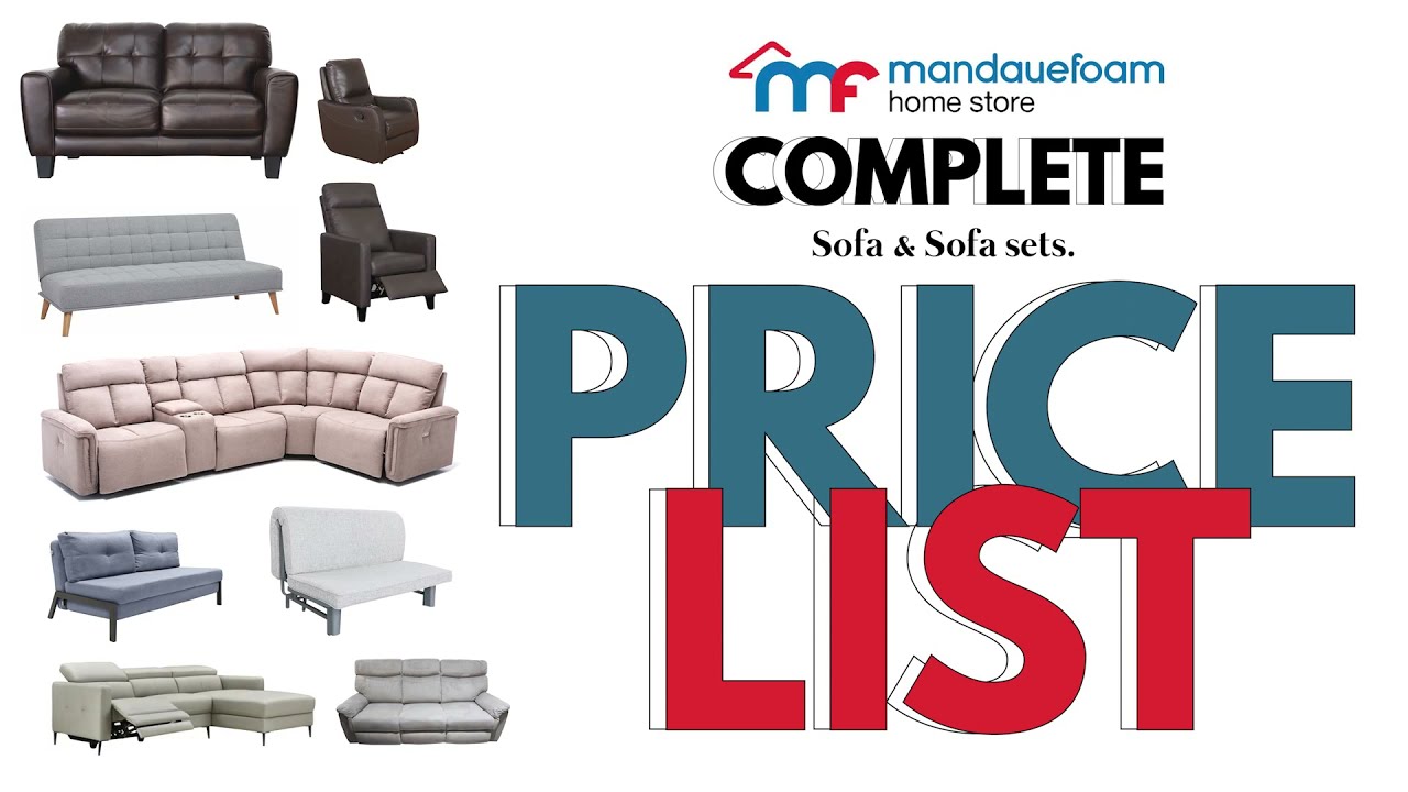 Mandaue Foam Sofa Set Price List | Brochure | Catalog