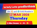 Sa daily lotto prediction of 12 Mar 2026 | South Africa daily lotto Prediction