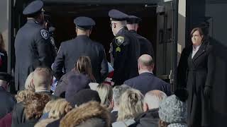 Glenview Illinois police officer Robert Fryc Funeral procession video