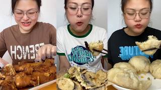 Mukbang food challeng new with real sound #d9mukbang #mukbang screenshot 3