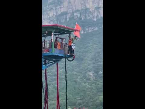 اخطر قفزة فى حياتي اصعب بانجي جمب فى العالم      