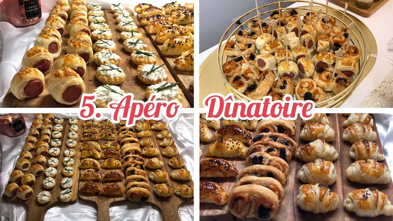 Apéro Dînatoire ÉCONOMIQUE           5 assortiments 1 pâte￼ #apéritifs