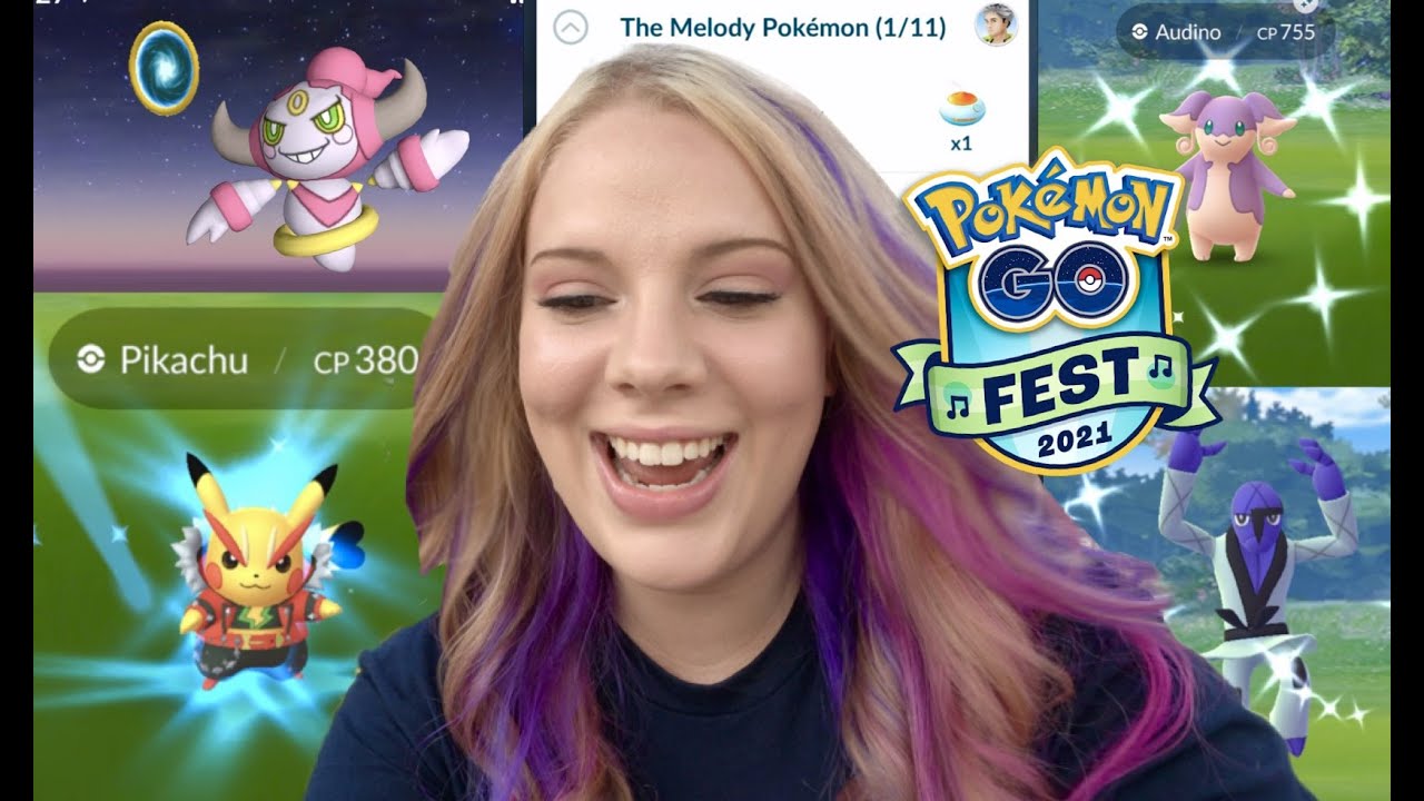 PokemonGOFest2021, Pokémon Go, Pokémon, 🎶 The countdown to  #PokemonGOFest2021 has started! Here's a sneak peek at the Melody Pokémon,  Meloetta, warming up for its showstopping Pokémon GO debut! 🎶, By Pokémon  GO