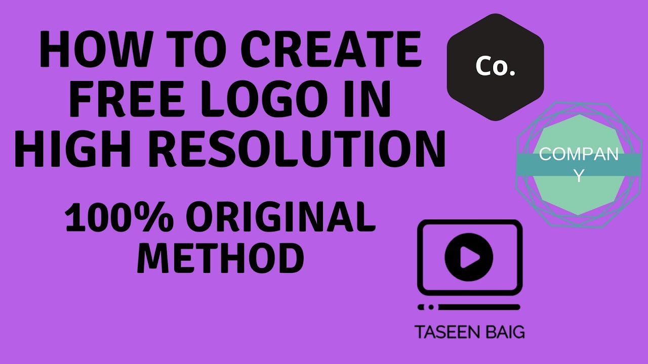 How To Create Logo Free High Resolution In Easy Tutorial YouTube How To Create Logo Free High Resolution In Easy Tutorial YouTube