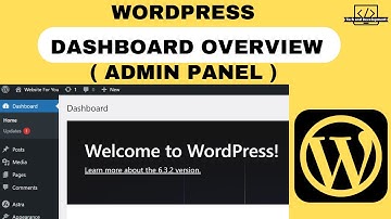 WordPress Dashboard Overview Basic Settings | WordPress for Beginners | WordPress Admin Panel | 2024