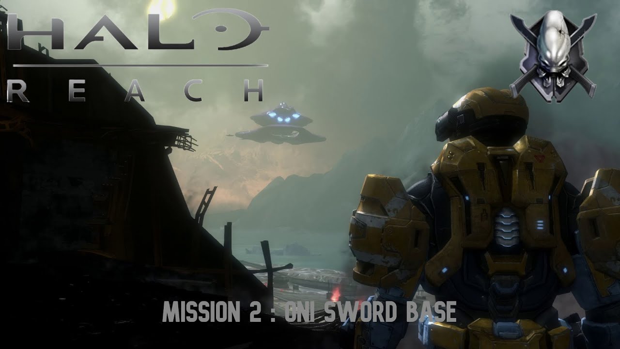 Halo Reach Legendary Playthrough | Mission 2 : ONI Sword Base - YouTube