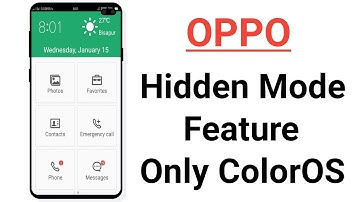 OPPO Hidden Mode Feature Only ColorOS ! A37,a57,a83,a3s,f11,f5,f7,f9,a5,a9,f1,f3