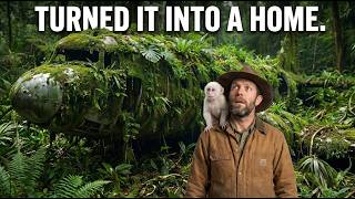 Abandoned Jungle Plane Transformed into a Safe Shelter for a Baby Monkey | ASMR AI Build