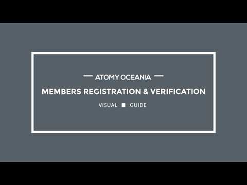 Atomy Australia~ How to register? Watch this.