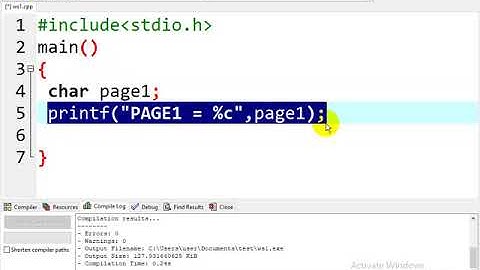 c ws7 รอรับค่า โดยใช้คำสั่ง printf เพื่อ Interface กับผู้ใช้