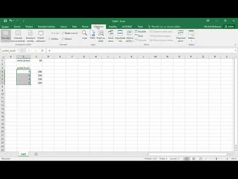 Video: Jak Zadávat Vzorce V Aplikaci Microsoft Excel