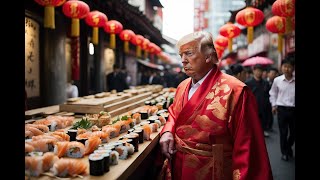 i asked ai to make a Donald trump sushi commercial